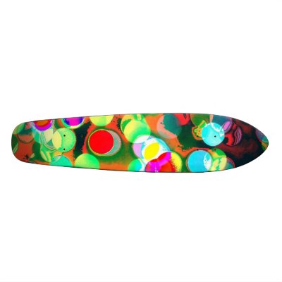 Psychodelic Lights Skateboard by Willowdesign