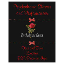 Psychodrama Queen flyers by orsobear Psychodrama Queen flyers