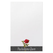 Psychodrama Queen Stationery Design
