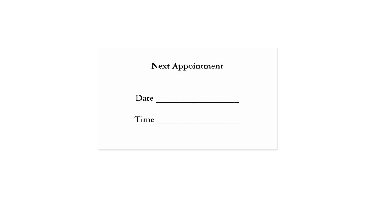 Psychologist Appointment Business Card Zazzle