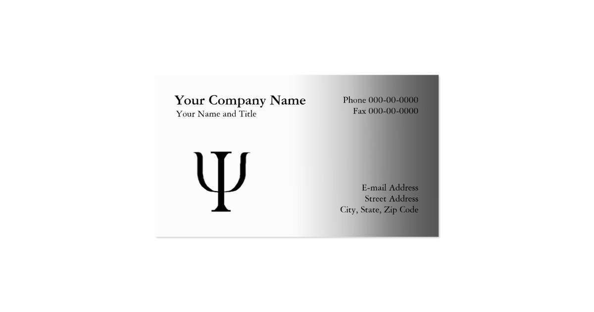 Psychologist Appointment Business Card Zazzle