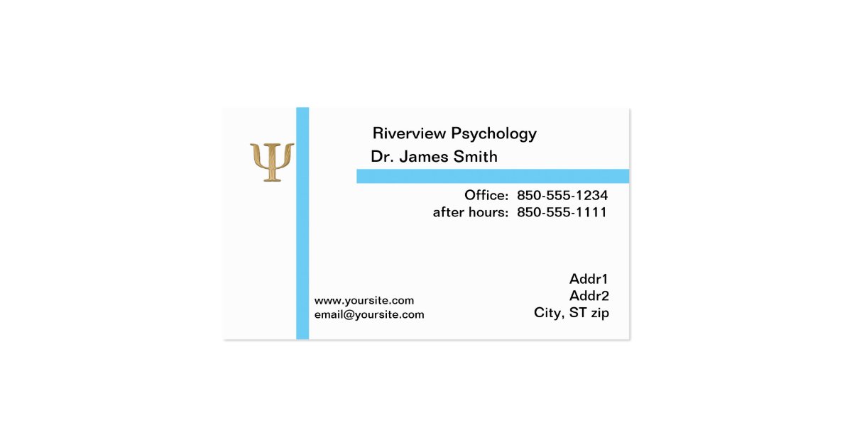 Psychologist Business Card Zazzle