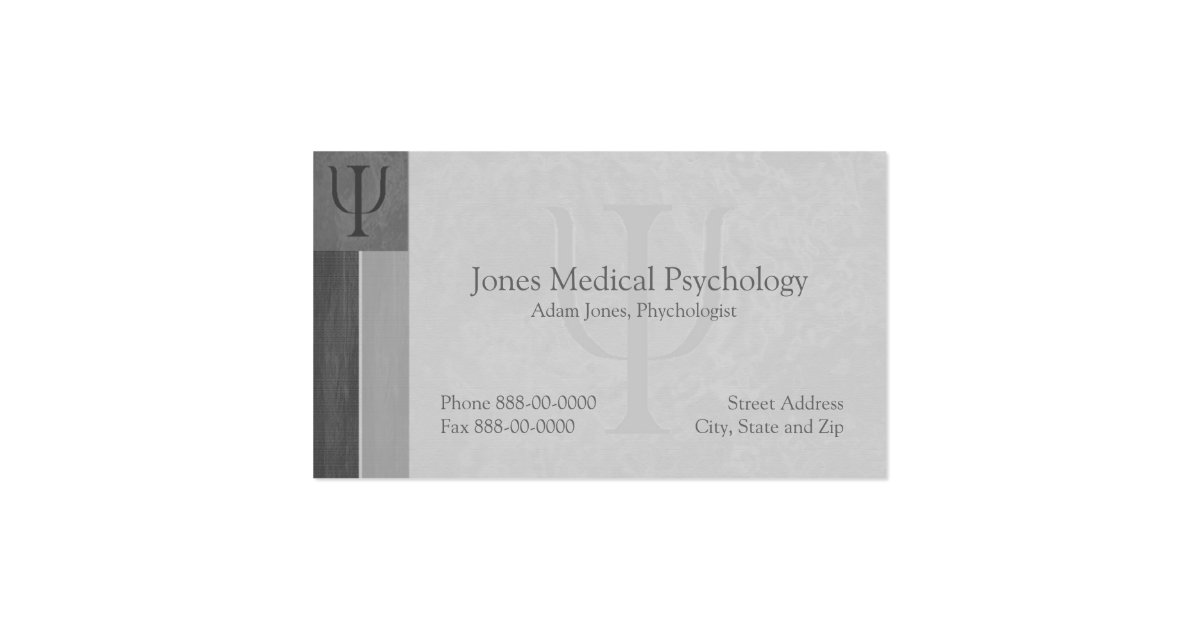 Psychologist Business Card Zazzle