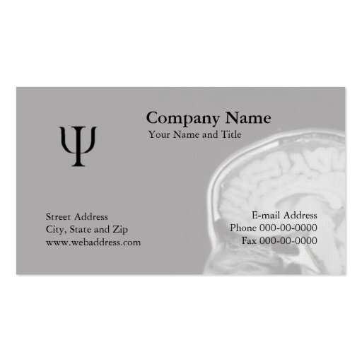 Psychologist Business Card