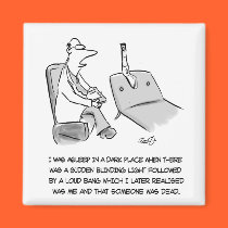 Psychologist Cartoon- Gun Confessions magnets