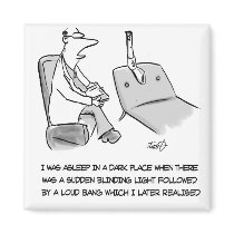 Psychologist Cartoon- Gun Confessions Refrigerator Magnets