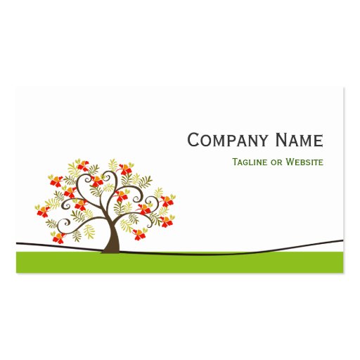 Psychologist - Elegant Swirl Wish Tree Symbol Business Card (back side)