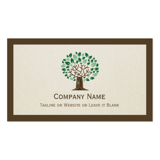 Psychologist - Elegant Tree Symbol Business Card Templates (back side)