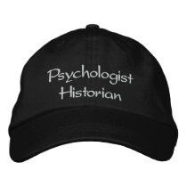 Psychologist Historian Cap Embroidered Baseball Caps