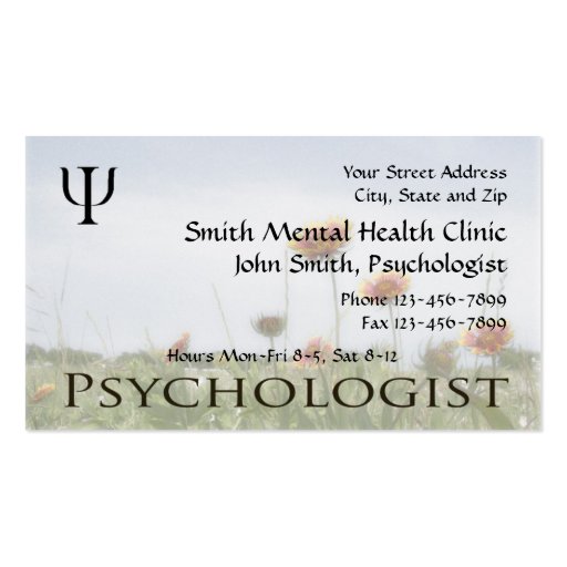 Psychologist Mental Health Business Card Zazzle 5012