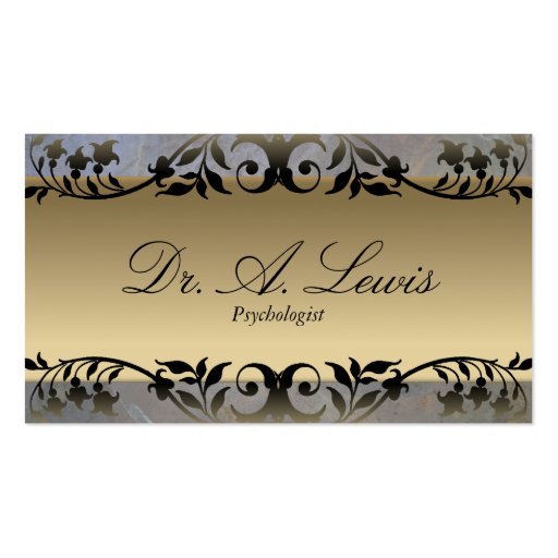 Psychologist & Psychiatrist Business Card - Floral