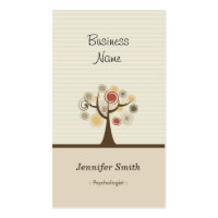 Psychologist - Stylish Natural Theme Business Cards