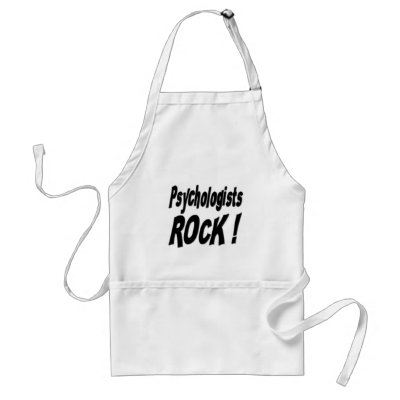 Psychologists Rock! Apron by TShirtDotCom