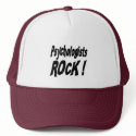 Psychologists Rock! Hat by TShirtDotCom Psychologists Rock! Hat