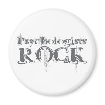 Psychologists Rock Refrigerator Magnet