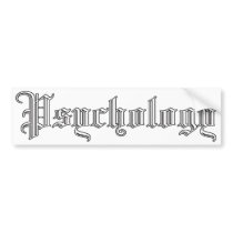 psychology bumper sticker