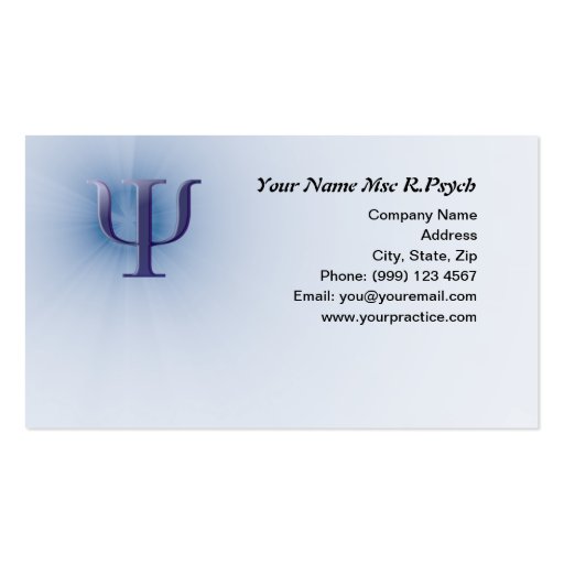 Psychology Business Card (front side)