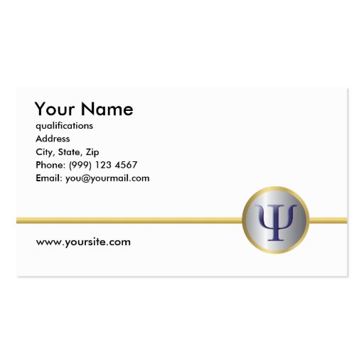 Psychology Business Card, Double Sided