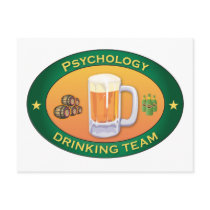Psychology Drinking Team postcards by busybrain Psychology Drinking Team postcards