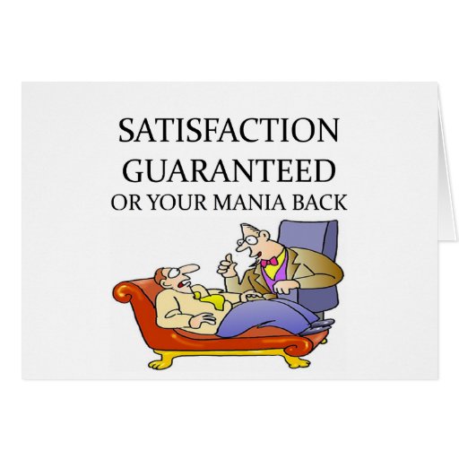 PSYCHOLOGY joke Card Zazzle