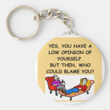 PSYCHology joke Keychains