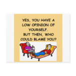 PSYCHology joke Postcard