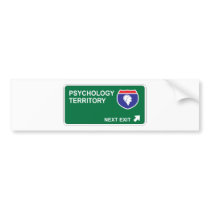 Psychology Next Exit Bumper Stickers