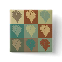 Psychology Pop Art buttons by 1000suns Psychology Pop Art buttons