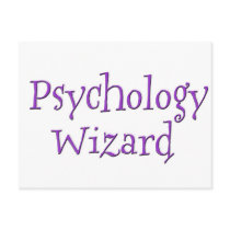 Psychology Wizard postcards by wolfmama Psychology Wizard postcards