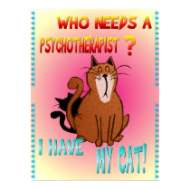 Psychotherapist Cat Print