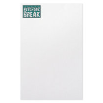 Psychotic and Mental Health Humor Stationery