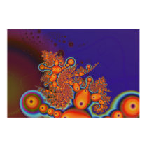 Psyctopus Red Coral Pursuit Cartoon posters