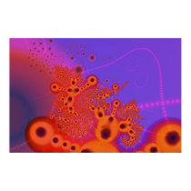 Psyctopus Red Coral Pursuit Sunset posters