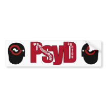 PsyD BIG RED DOCTOR OF PSYCHOLOGY BOLD bumper stickers by medicalpeople PsyD BIG RED DOCTOR OF PSYCHOLOGY BOLD bumper stickers