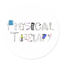 PT at Work Round Sticker