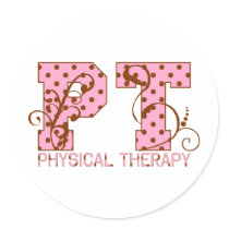pt pink and brown polka dots sticker