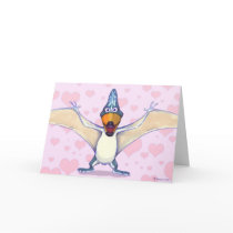 Pteranodon Valentine's Day card