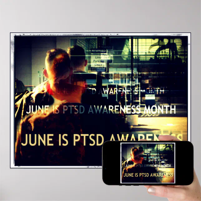 PTSD Awareness Poster Zazzle