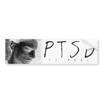 PTSD Bumper Sticker bumper stickers by zazzler55811 PTSD Bumper Sticker bumper stickers