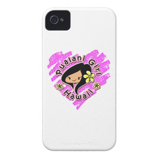 Pualani Girl Hawaii - iPhone4/4S Heart Case iPhone 4 Case-Mate Cases