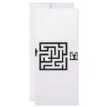 pub labyrinth icon customized rack card