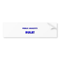 Public Analysts Rule! bumper stickers by professions Public Analysts Rule! bumper stickers