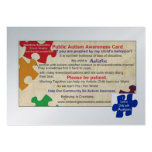 Public Autism Awarness Card Business Card Template