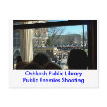 Public Enemies Shooting OPB Postcards