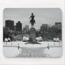 Public Garden Snow mousepads by litabug Public Garden Snow mousepads