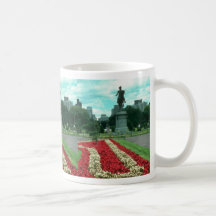 Public gardens, Boston, Massachusetts flowe Mugs