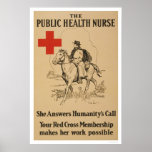 Public Health Nurse - She answers humanity's call Print