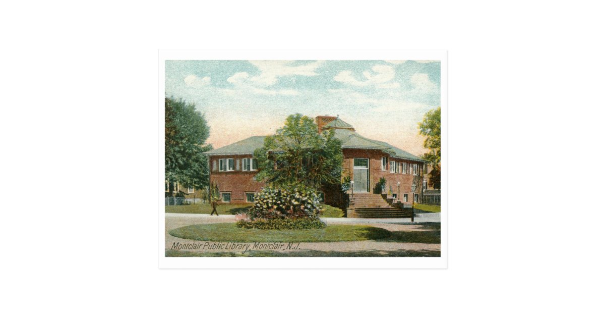 Public Library, Montclair, NJ Postcard Zazzle
