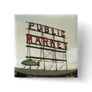 Public Market in Seattle, WA button