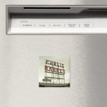 Public Market in Seattle, WA Refrigerator Magnet